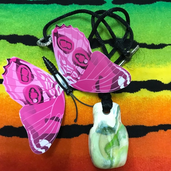 Ceramic One of a Kind Handmade Vintage Rare Unique Boho Necklace - Picture 6 of 16